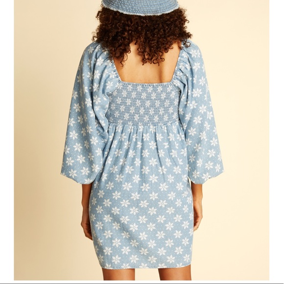 NWT Billabong x Wrangler Just A Dream Denim Dress - Picture 5 of 10
